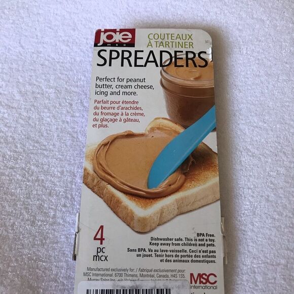 joie New Spreaders 4 pcs/ Couteux à Tartiner - Picture 2 of 2